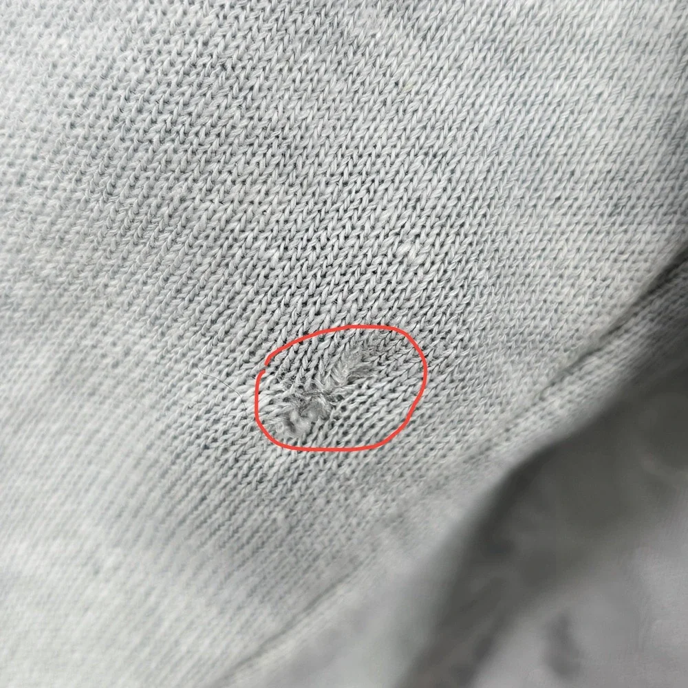 Wrap London Funnel Neck Hemp Organic Cotton Sweatshirt Light Blue US 12 WT63